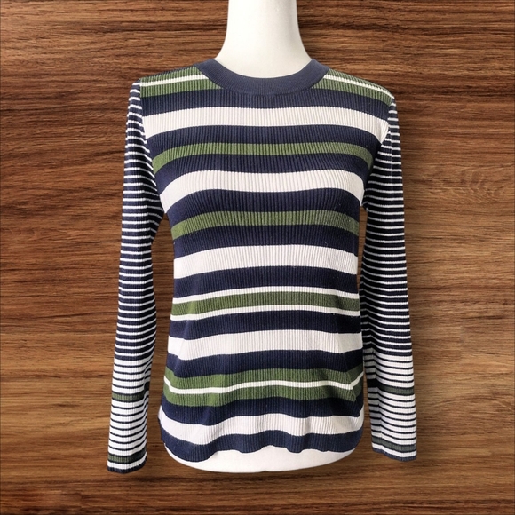 Nine West Sweaters - Nine West Women's Striped Sweater Size Medium